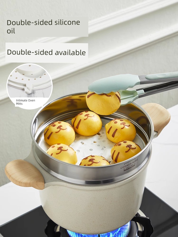 Cooker King Bamboo Steamer Liners Steamed Buns Steamed Bread Mat Food Grade Home Steamer Cloth Oil Paper Packing Paper Non-Stick Disposable