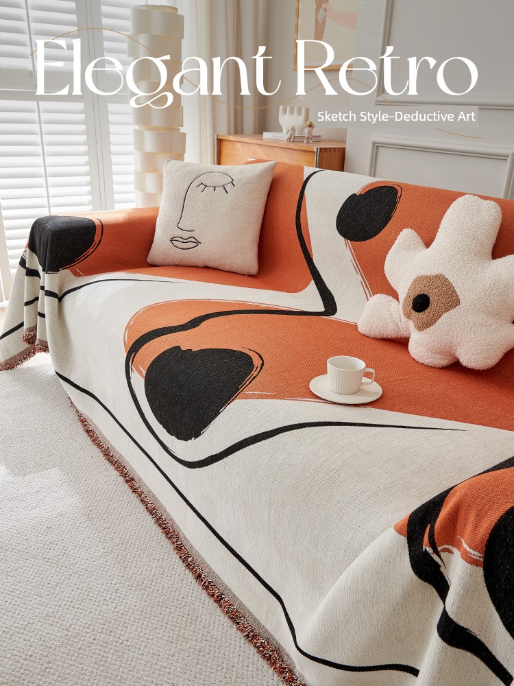 Summer Chenille Country Style and Simple Sofa Towel a Whole Piece Full Covered Summer Cool Feeling Non Slip Sofa Cushion Cover Towel Cushion