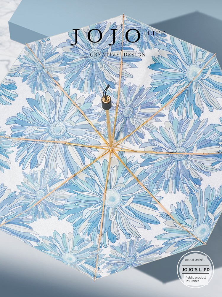 Jojo's L. Pd. Mr. Grocery. Sun Umbrella Professional Sun Protection UV Double Layer Retro Umbrella | Hu Li