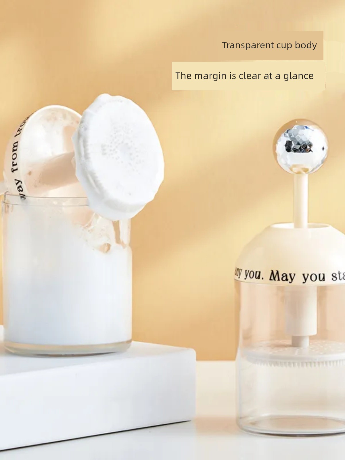 Jujiajia Portable Home Facial Cleanser Bubbler Bubbler Facial Cleanser Face Wash Shampoo Shower Gel Foam Hair
