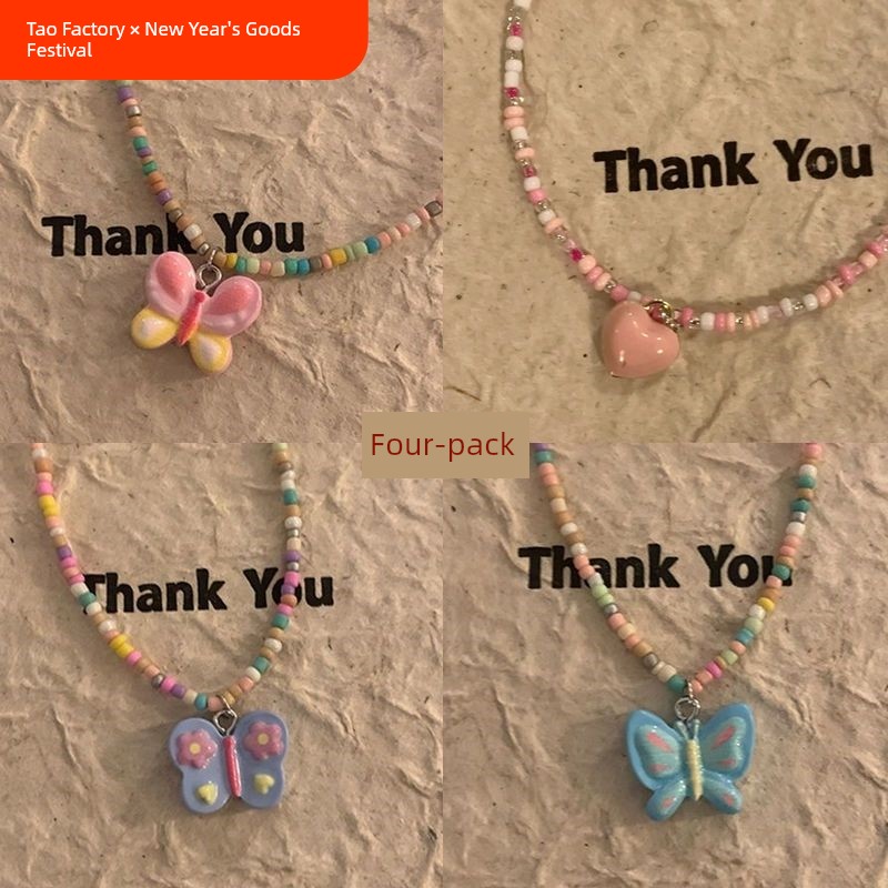 Y2g Millennium Sexy Female Dopamine Clavicle Chain Beaded