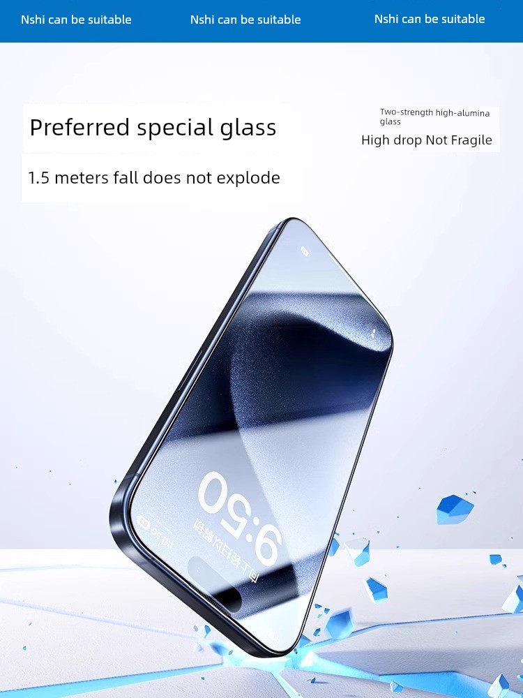 Suitable for Apple Iphone15 Ultra Clear No Texture 8K Tempered Film 14/13mini Mobile Phone 12Promax