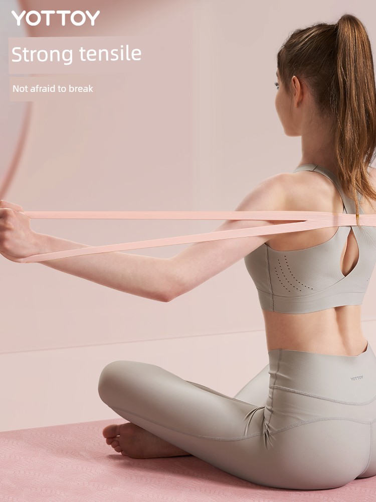 8-Word Chest Expander Women's Open Shoulder Beauty Back Stretch Tension Belt Back Practice Handy Gadget Home Pulling Rope Fitness Yoga Equipment