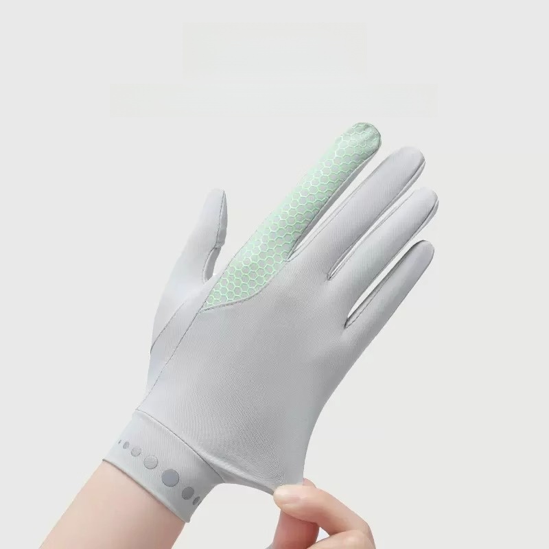 Ice Silk Riding Electric Car Thin Summer Sun Protection Gloves