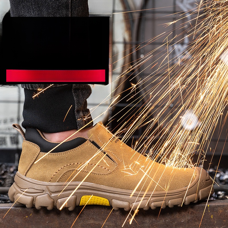 Men's for Electric Welders Anti-Smashing and Anti-Penetration Labor Protection Shoes