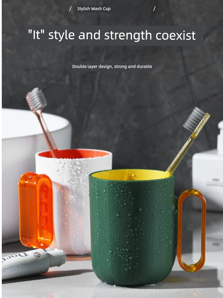 Simple Mouthwash Cup Cup a Family of Three and Four Family Set Tooth Cup Good-looking Creative Couple Cup