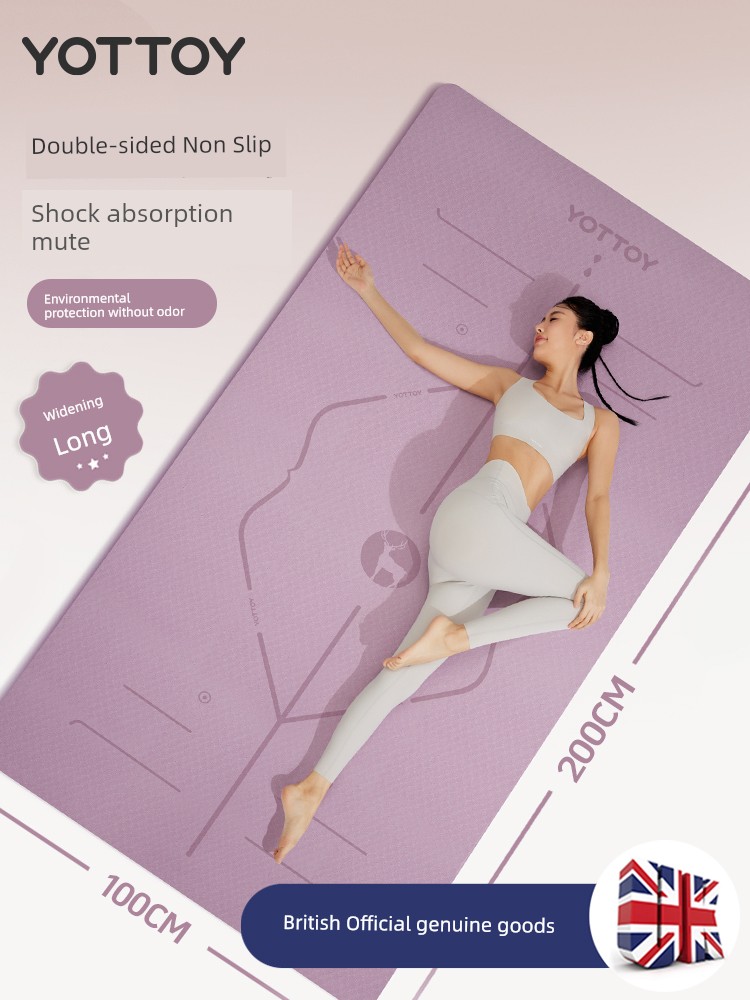 Women's Professional New Arrival Extra-Large Mute Shock-Absorbing Yoga Mat