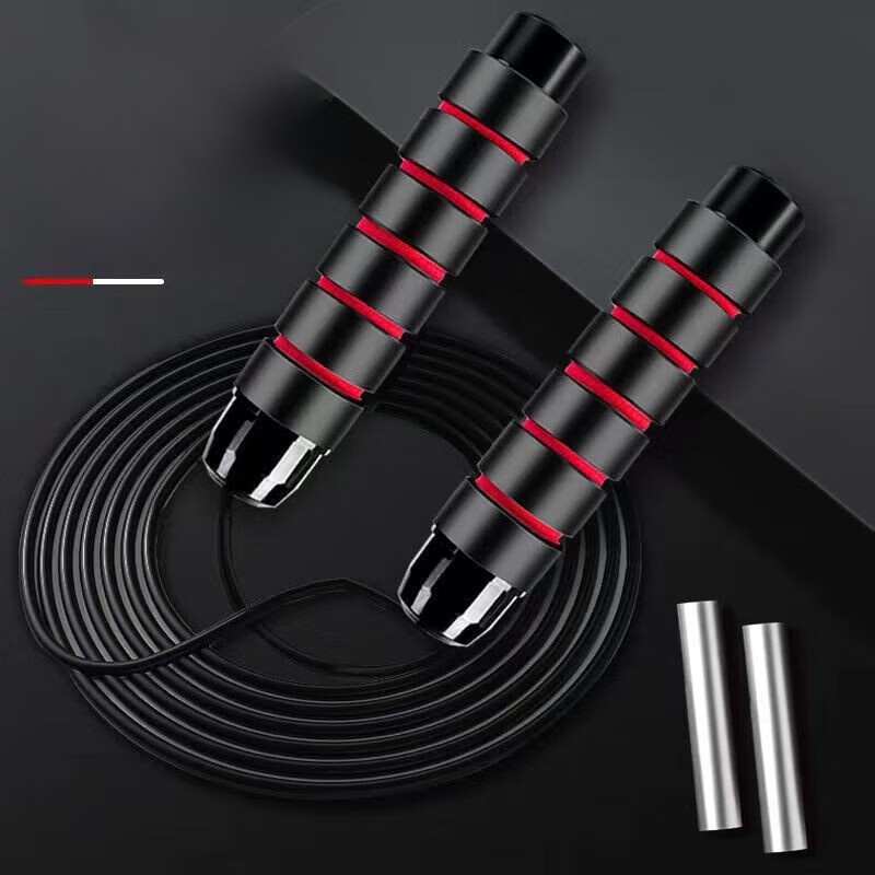 Weight-Bearing Steel Wire Jump Rope Fitness Weight Loss Fat Burning Exercise Senior High School Entrance Examination Students Special Adult Training Bearing Racing Jump Rope