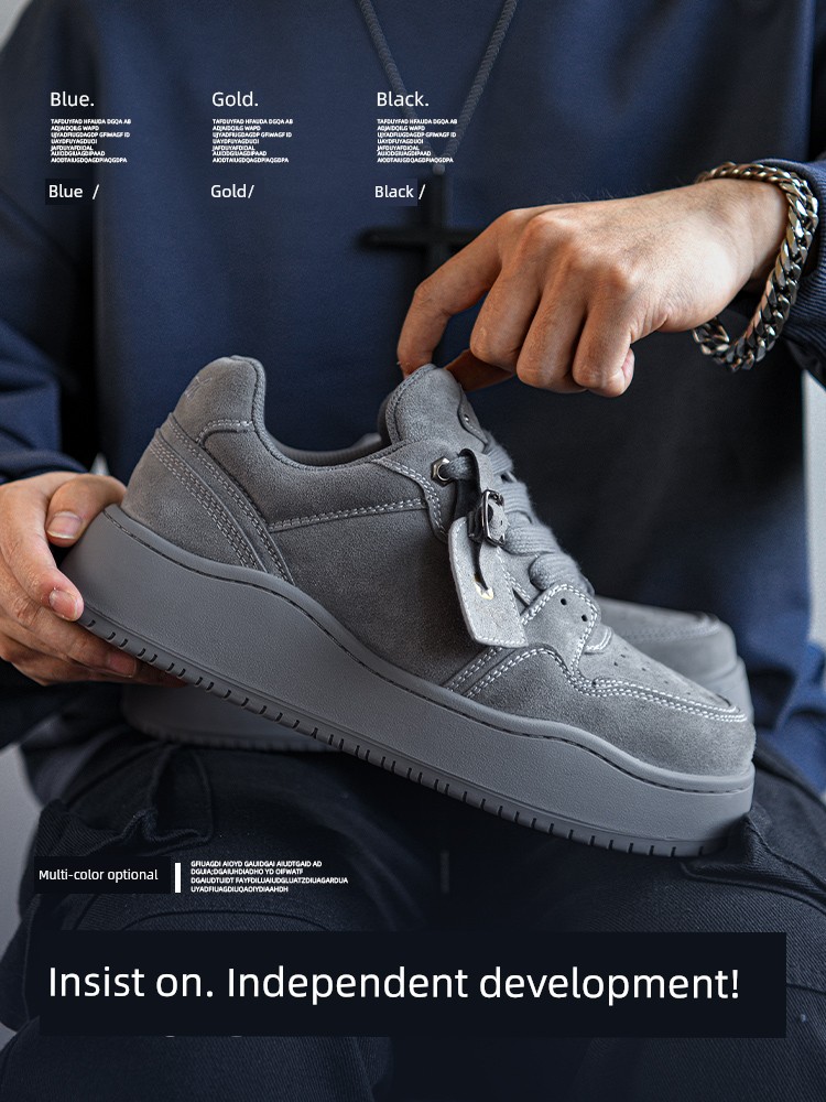 Stylish Niche Style Sneakers Women's 2025 New Arrival Fall and Winter Bread Shoes Thick Sole Height Increasing Casual Lovers Wild Shoes