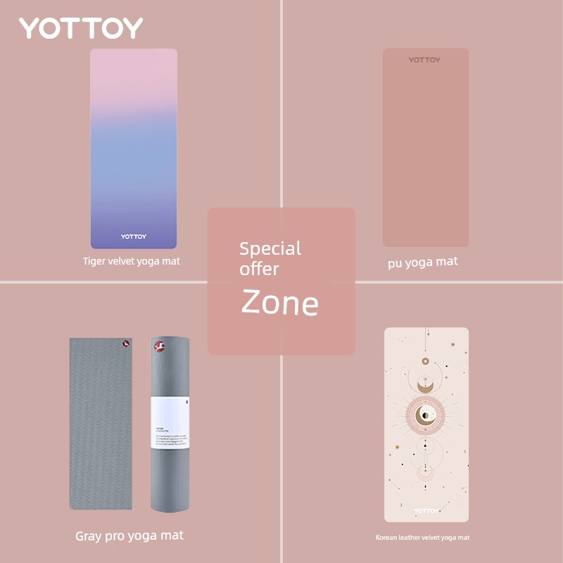[Special Area] Yoga Mat Non Slip Natural Rubber Professional Girls' Fitness Home Ground Mat Male Soundproof Shock Absorption