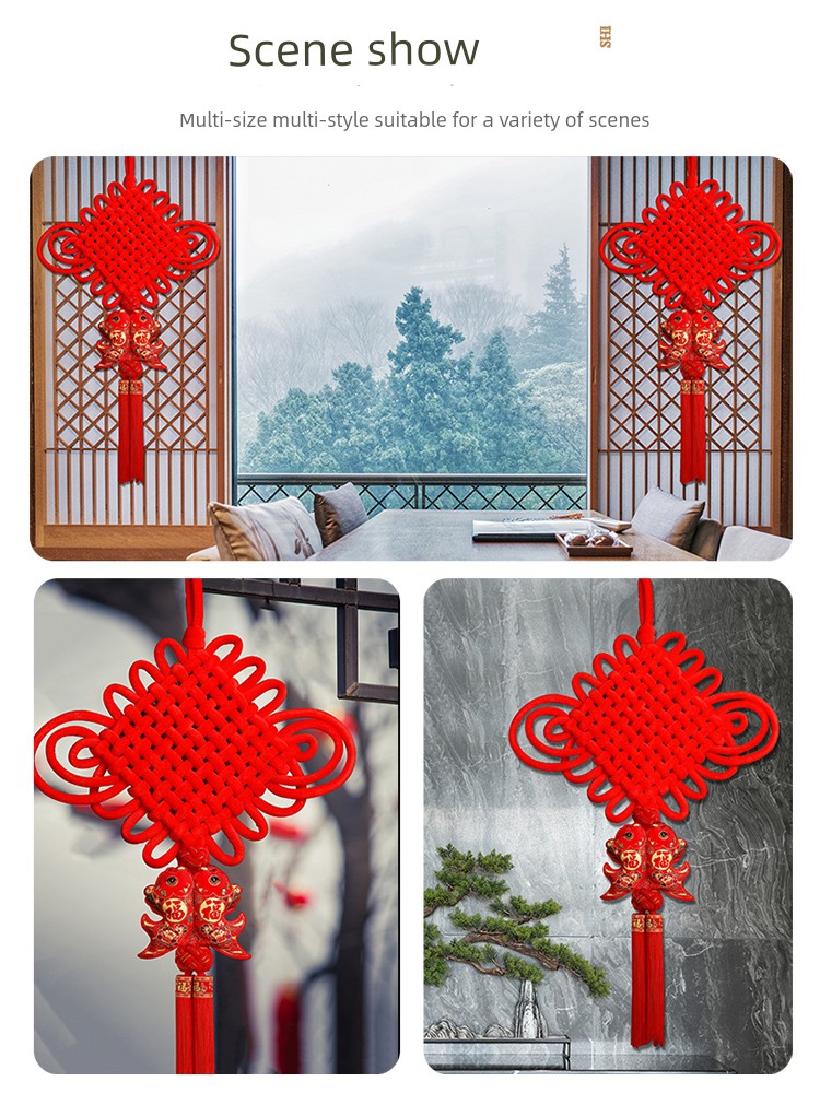 Large Door Decorations Chinese Knot Pendant for New Year