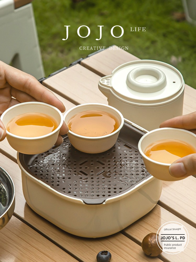 Jojo's L. Pd. Mr. Grocery. Portable Travel Tea Set Suit Outdoor Camping Tea | Home Appliances