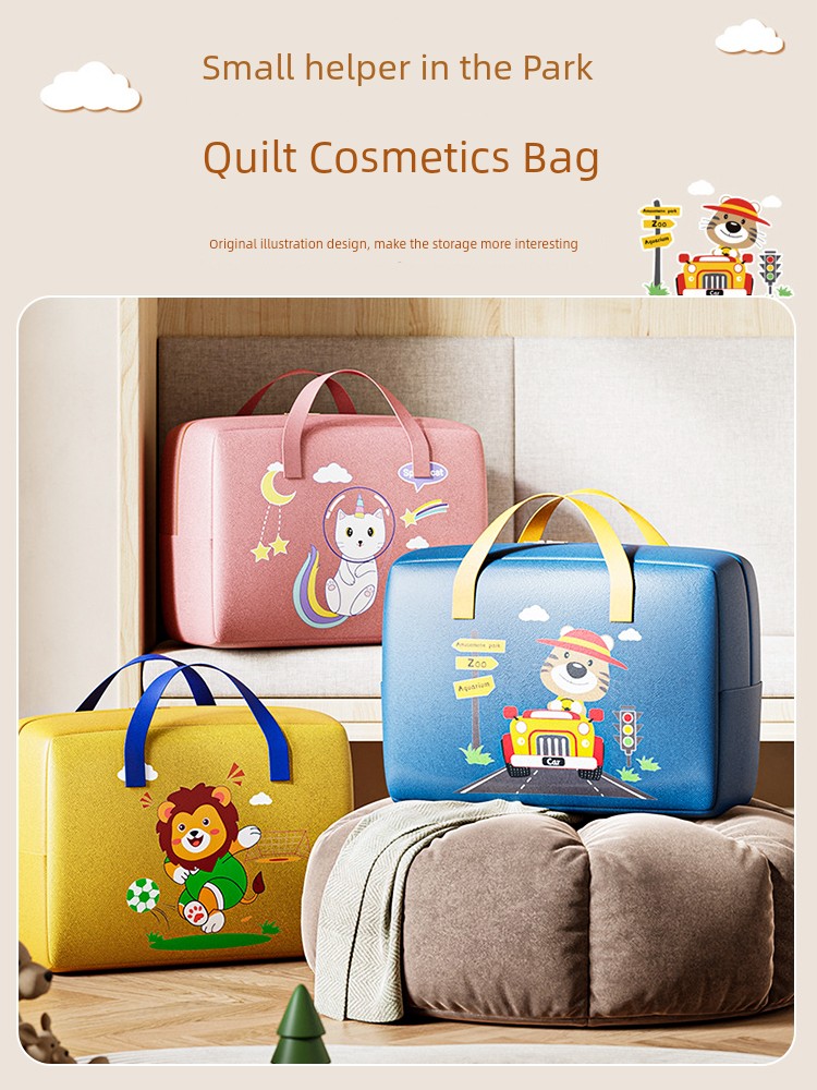Kindergarten Duvet Storage Bag Student Cotton Bedding Large Capacity Special Clothes Oxford Cloth Satchel Luggage Bag