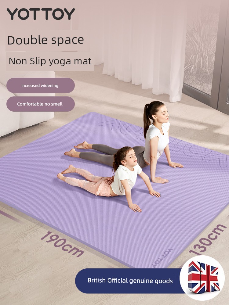 Yottoy Extra Large Aerobics Mute Double Yoga Mat