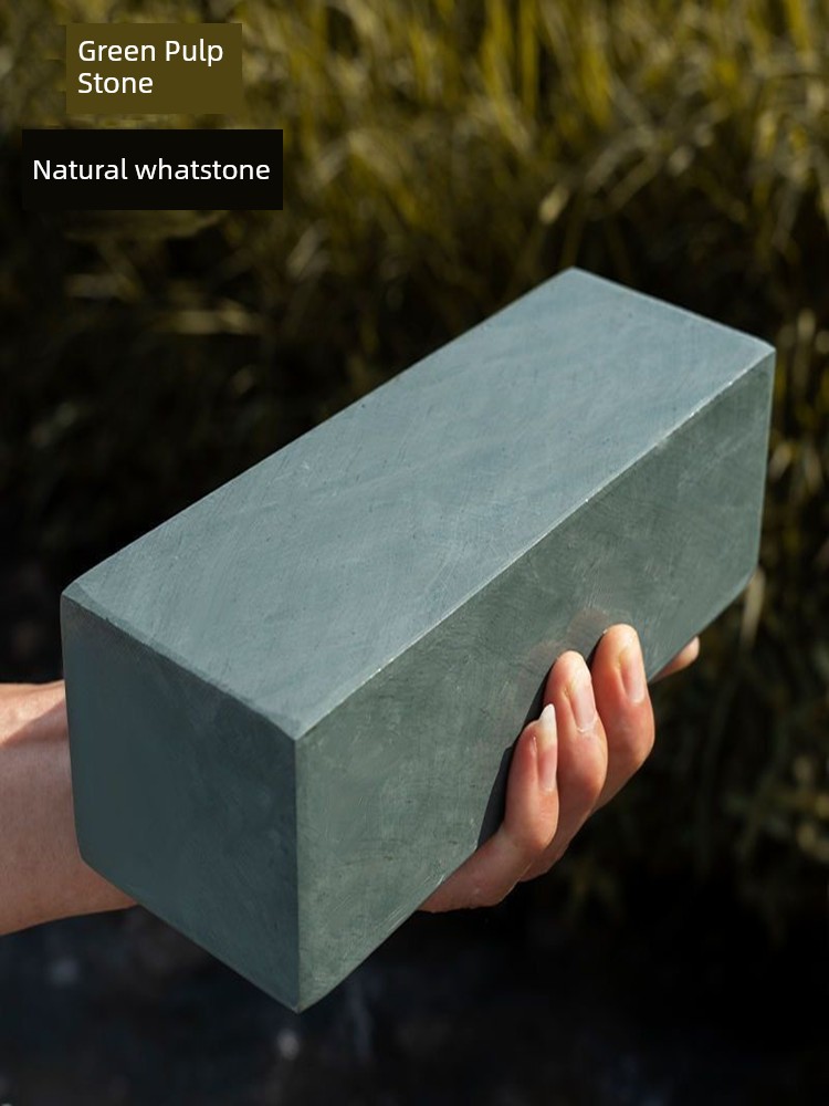 Mountain Authentic Dripping Green Sharpening Stone For Home Kitchen Knife Fine Grinding Pulp Stone Sharpening Tool Sharpening Stone Green Pulp Stone Rough Stone