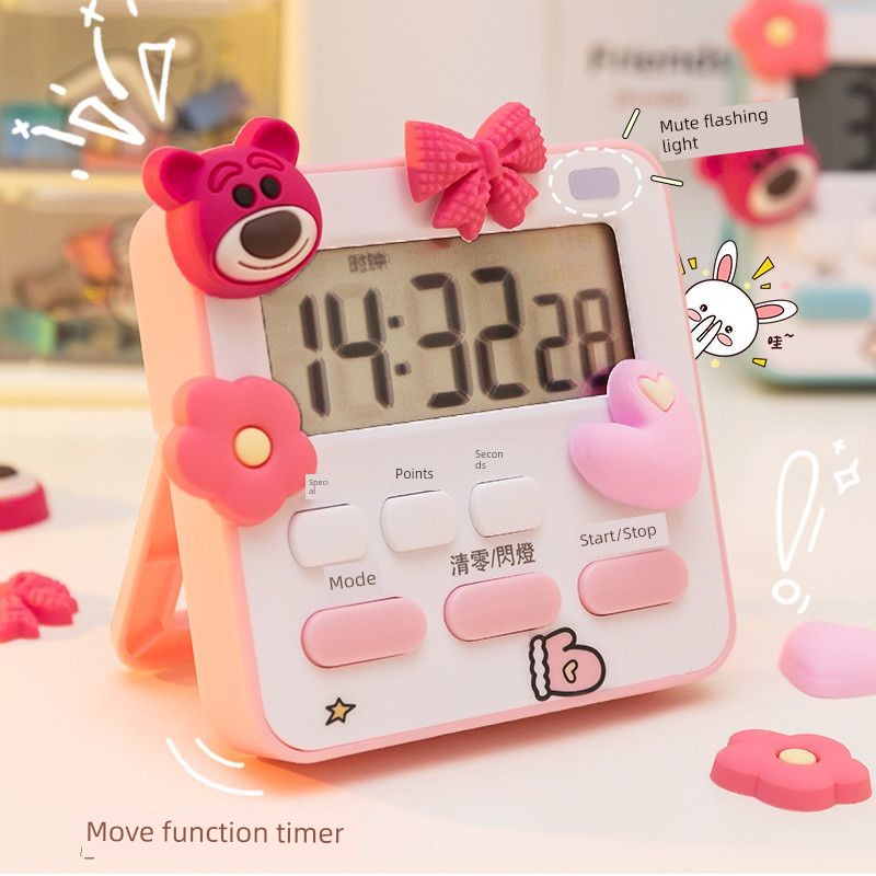 Timing Timer Reminds Students to Learn Self-Discipline Time Management Kitchen Digital Multi-Purpose Alarm Clock Table