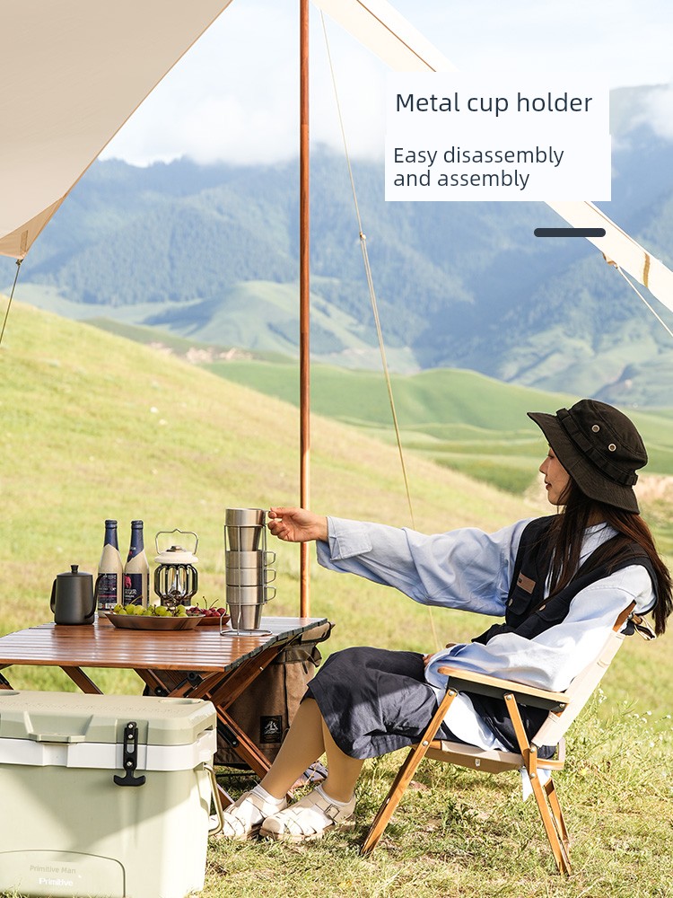 Primitive Man Foldable High Temperature Resistant Camping Outdoor Drinking Glass
