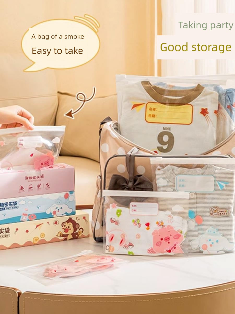 Jujiajia Envelope Bag Food Grade For Home Refrigerator Storage Packing Bag Thickened Plastic Packaging Bag Zipper Fresh-Keeping Bag