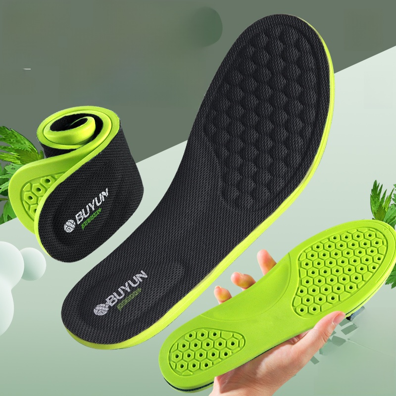 Buyun Men Sweat Absorbing and Deodorant Fragrant Soft Bottom Insole