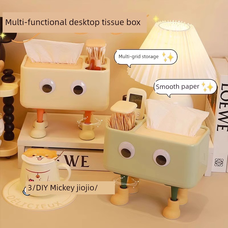 Jujiajia Cute Little Feet Palm Desktop Trash Bin Accessories Bracket Funny Cartoon Living Room and Dormitory For Home Pack