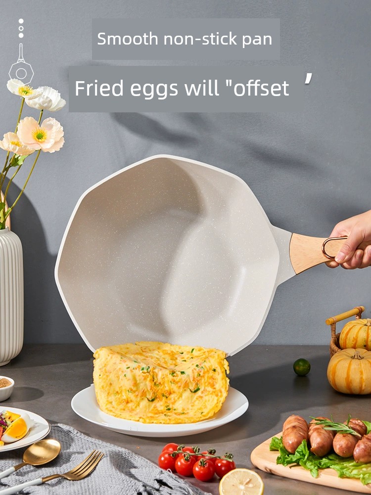 Medical Stone Non-Stick Pan for Octagonal Gas Stove