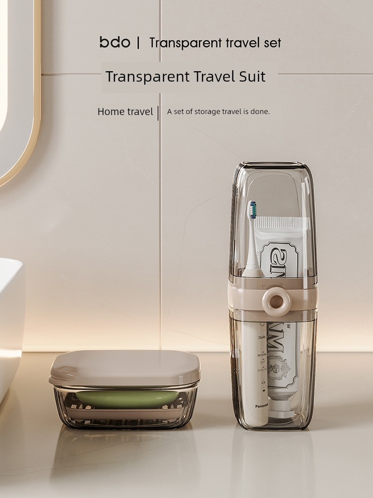 Travel Washing Set Portable Soap Box Toothbrush Storage Box Washing Cup Cup Soap Dish Outing Travel Fantastic Cover