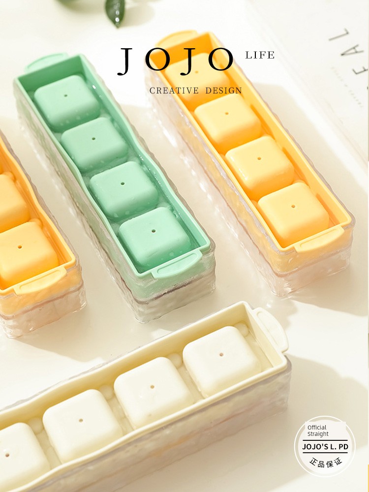 Jojo's L. Pd. Mr. Grocery. Ice Cube Mold For Home Glacier Pattern Four Grid Ice Tray | Moyi