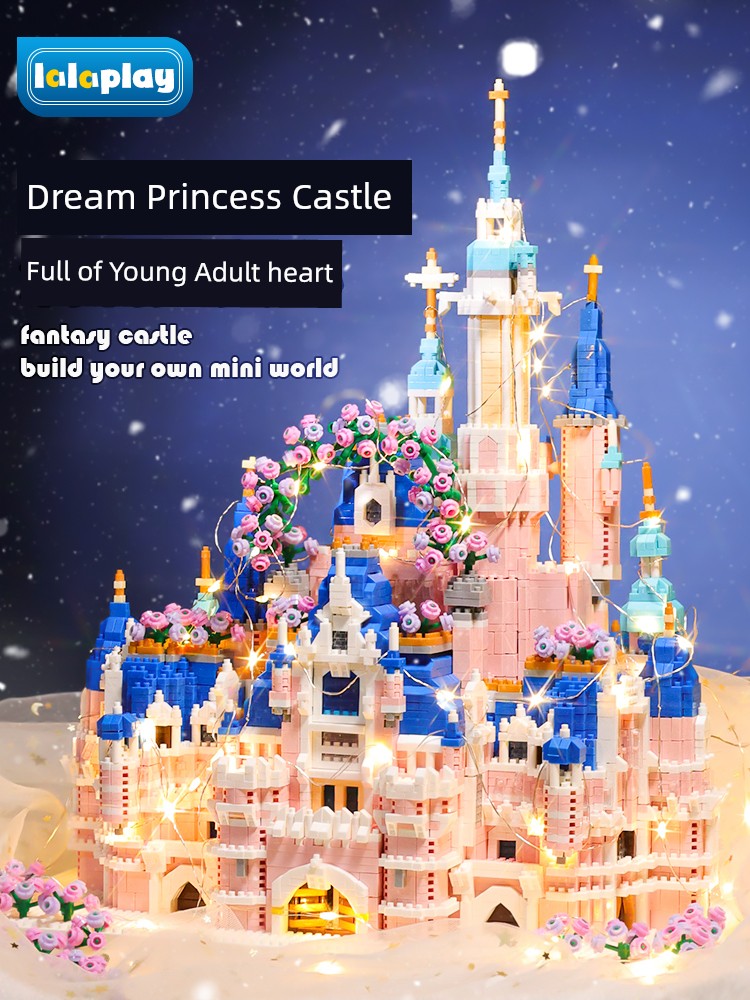 Disney Castle Building Blocks Toy New Arrival Girls' Princess Series Puzzle Children's Birthday Gifts