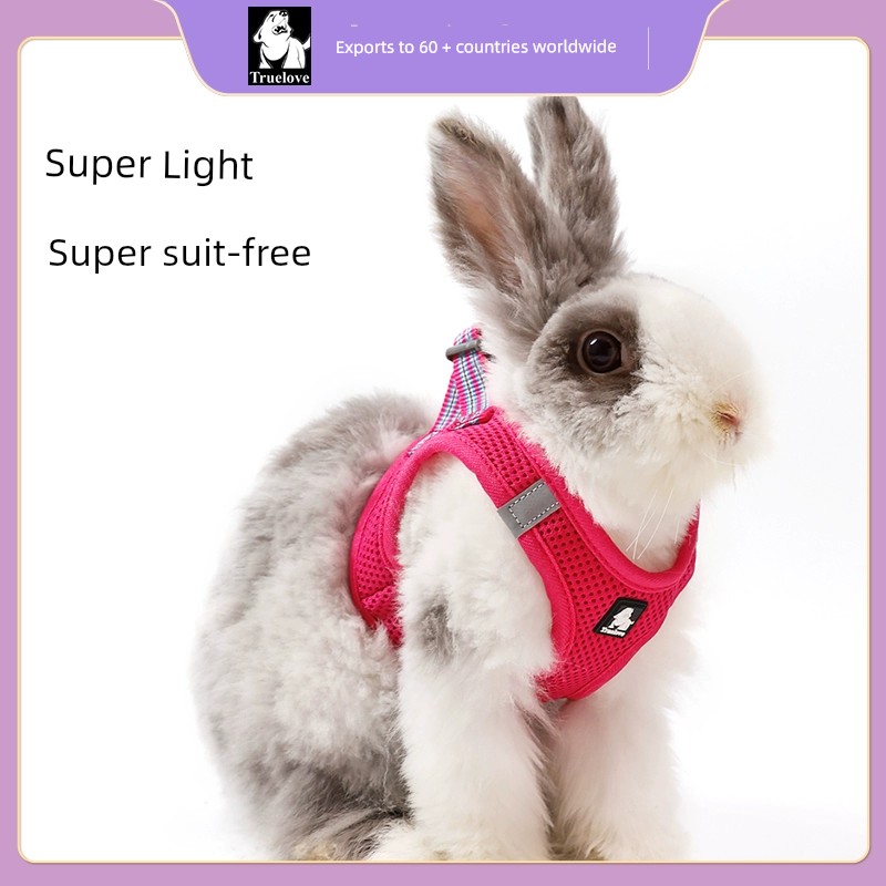 Truelove Rabbit Hand Holding Rope Rabbit Rope Anti Breaking Loose Vest Pet Rabbit Pygmy Rabbit Special Outing Rope