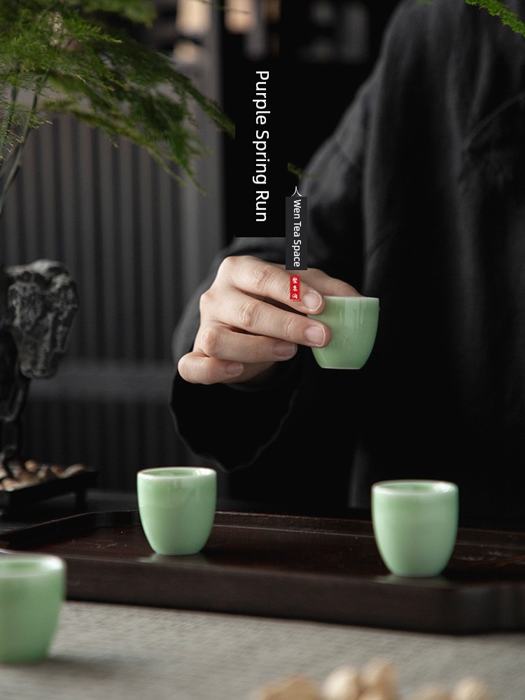Jojo's L. Pd. Ziquan Stream. Longquan Celadon Porcelain Wine Set Set Wine Flasks Liquor Divider | Sustainable