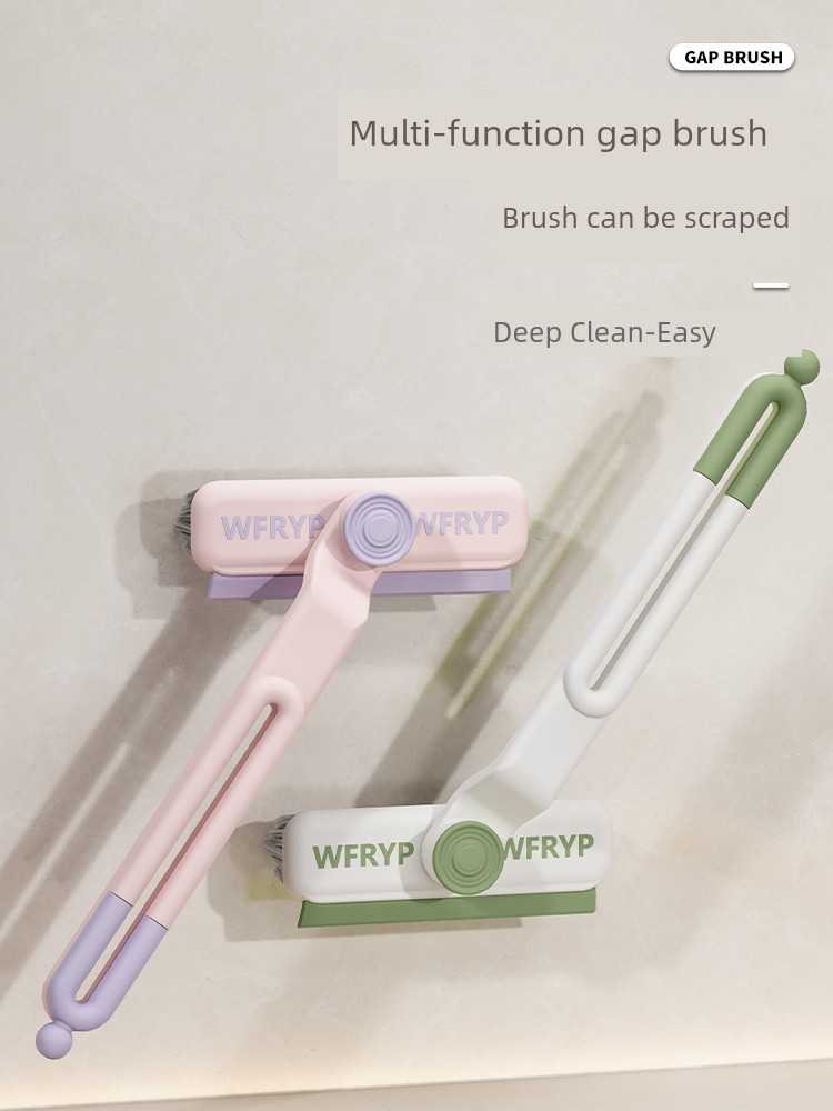 Multifunctional Rotate Gap Brushes Long Handle For Home Cleaning Bathroom Kitchen Brush Toilet Brush Bristle Sink Brush