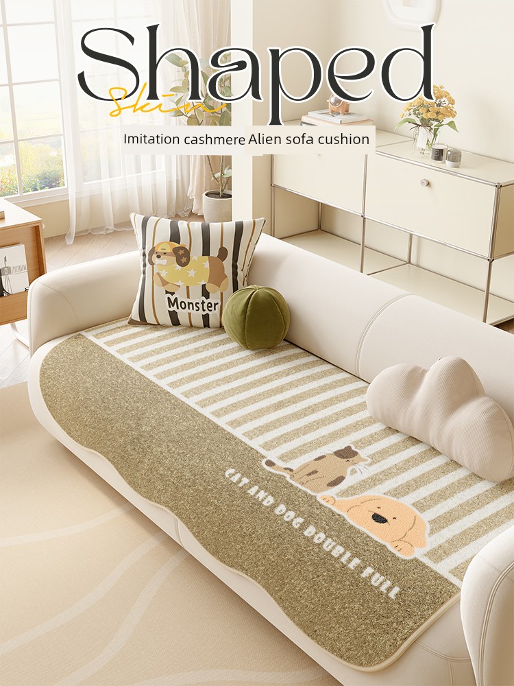 Cashmere-like Winter Sofa Cushion Stuffed Thickened 2025 New Arrival Sofa Cover Cloth Accessible Luxury Fancy Non-Slip Seat Cushions