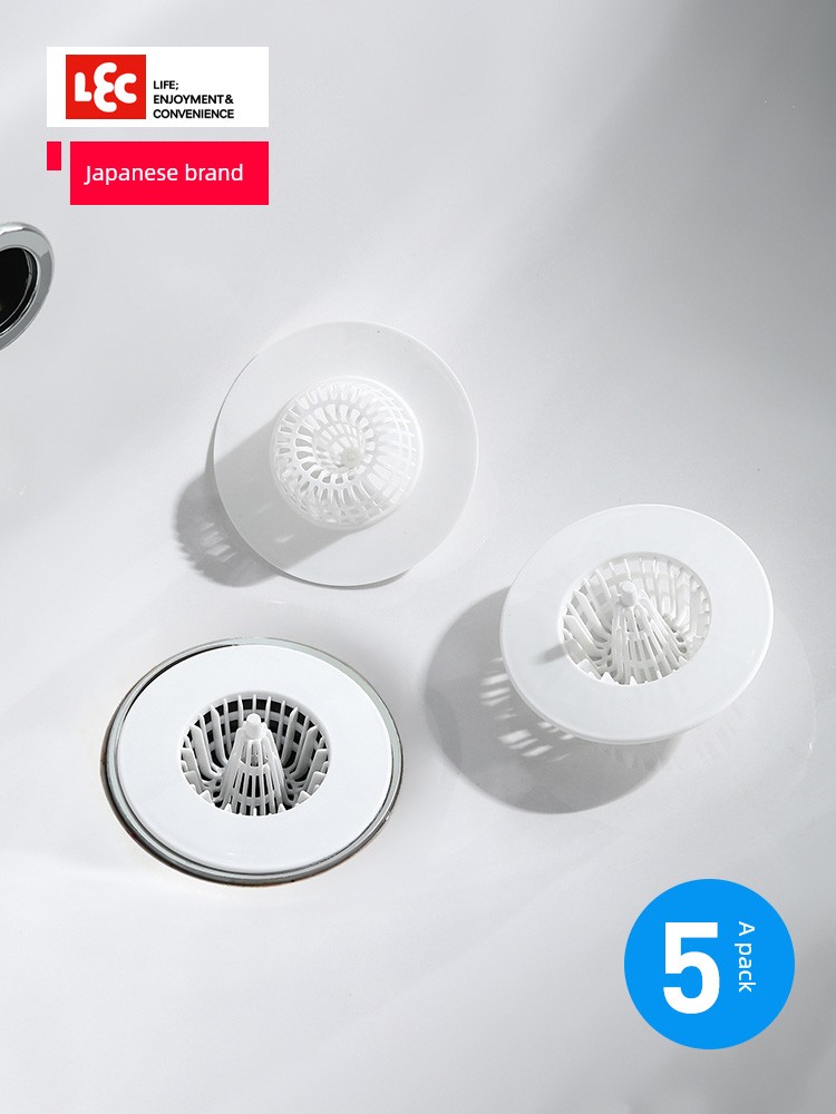 Japanese LEC Bathroom Sewer Sink Hair Filter Net Sink Garbage Hair Anti-Blocking Insect-Proof Floor Drain Cover