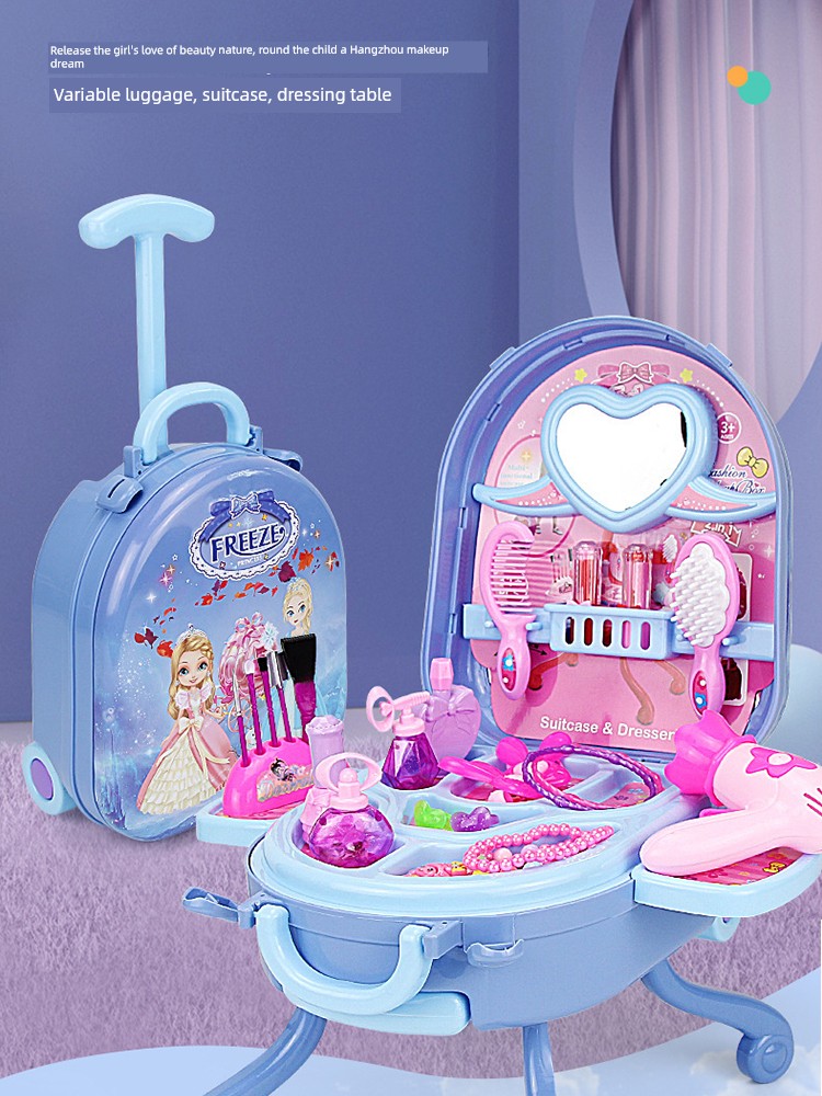 Playhouse Set Kids Dresser Toys Wholesale Girls Kindergarten Luggage Birthday Gift Toy
