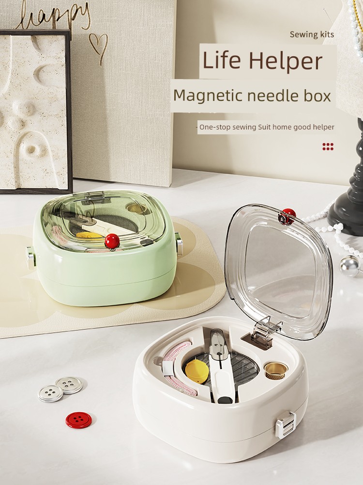 Magnetic Suction Sewing Kit Home Use Set High Quality Household High-End Practical Sewing with Thread Handy Gadget Threading-Free Needle Sewing Kit
