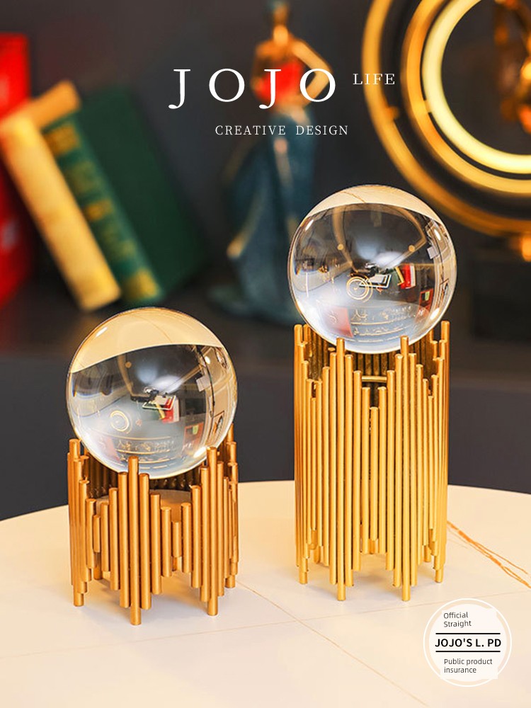 Jojo's L. Pd. Canal. Decoration Glass Office Bring In Wealth and Treasure Living Room TV Cabinet Wine Cabinet | Decisive Channel