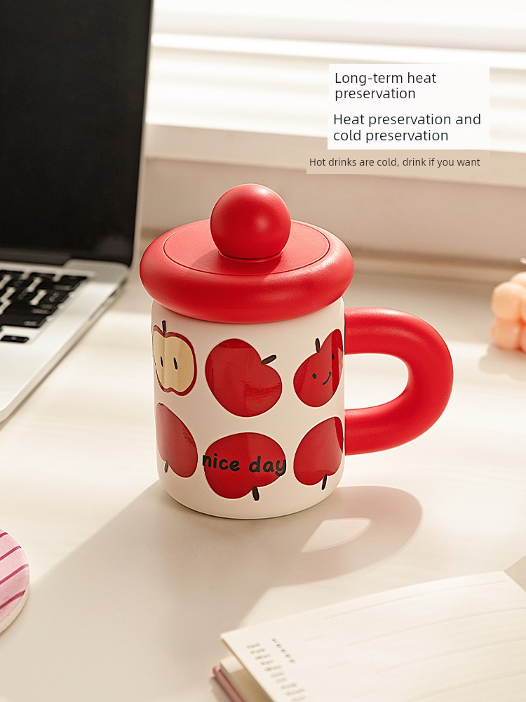 Modern Housewife Thermos Cup Girl Straw Cup Office Tea Infuser Household Cups Birthday Gift Coffee Cup
