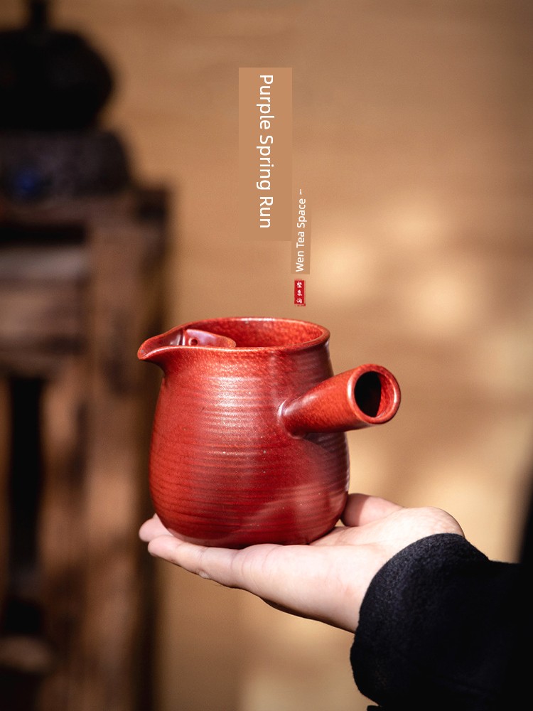 Jojo's L. Pd. Ziquan Stream. Tea Brewing Pot Baked Milktea Side Handle Pot Open Fire Dry Burning For Home Indoor | and New