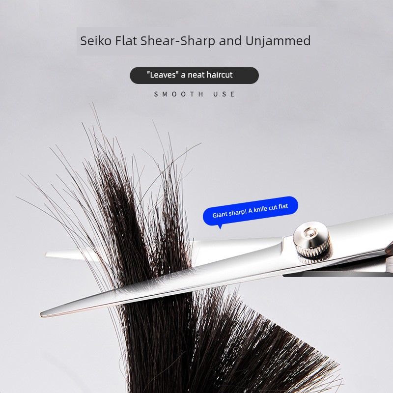 Jie Anxi Hairdressing Scissors Professional Thinning Shear Hair Flat and Tooth Scissors Bangs Gadget Cut Hair by Yourself Suit Female