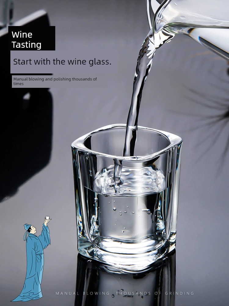 White Wine Glass For Home Small Glass Wine Glass Suit Wine Glass Shooter Glass Whiskey Glass 100.00G Shooter Glass Wine Cup