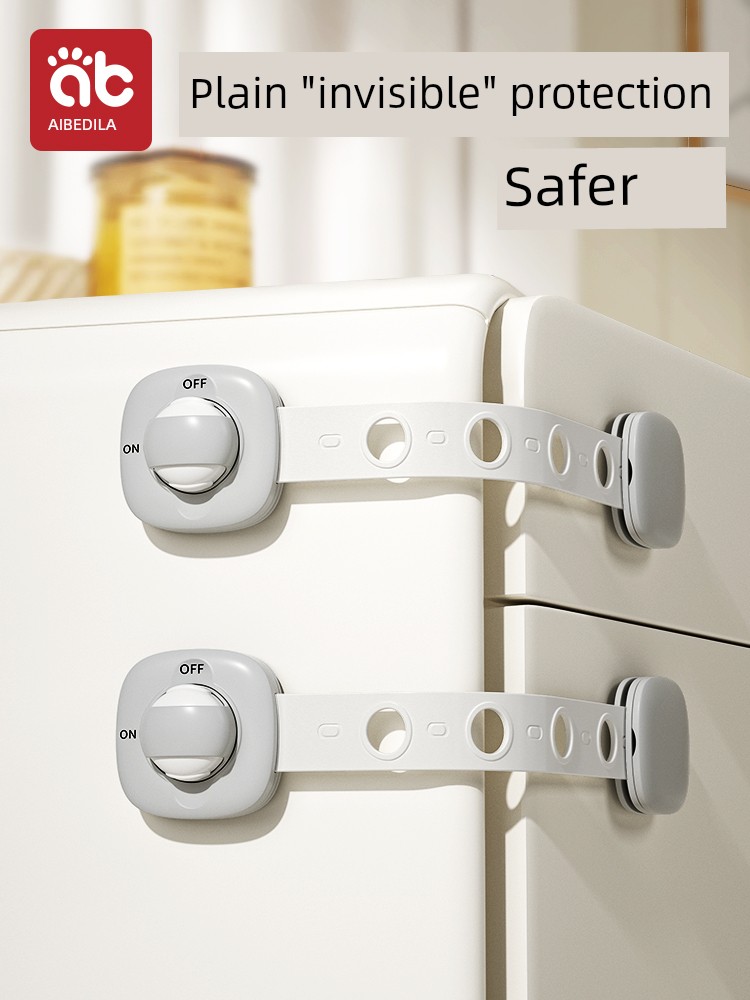Cabinet Door Refrigerator Cabinet Sliding Door Anti-Baby Safety Lock Baby Child Protective Drawer Lock Anti-Open Child Lock Drawer Buckle
