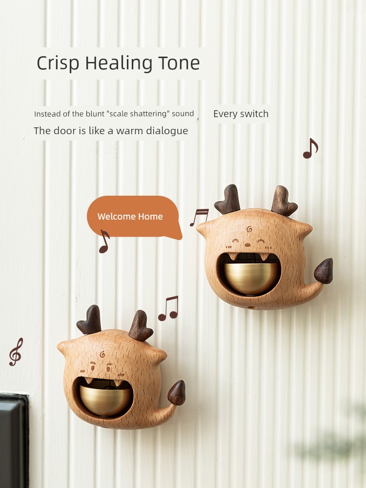 Housewarming Gifts Opening Gift Domestic Ornaments 2025 Mascot Practical Door Bell Suction Door