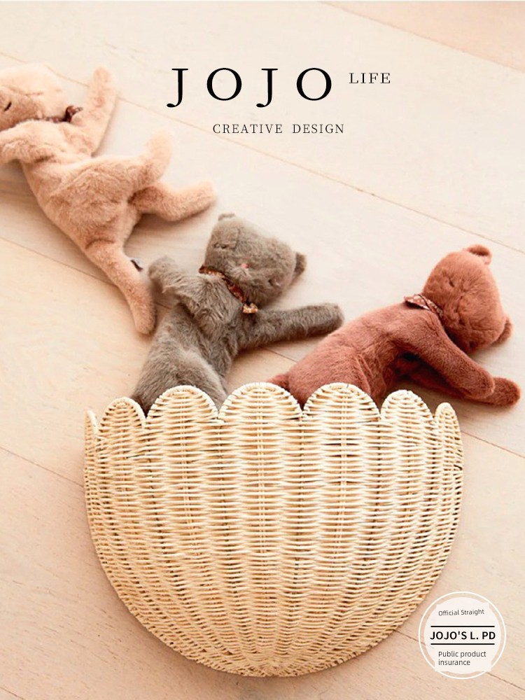 Jojo's L. Pd. Leiquan. Pastoral Style Rattan Wall Hanging Key Storage Basket Home Weaving | Lei Quan