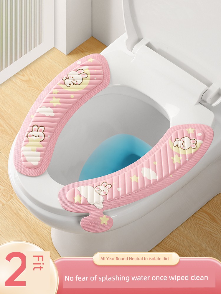 New Arrival All Year Round Universal Adhesive Waterproof Toilet Seat Cover Pad