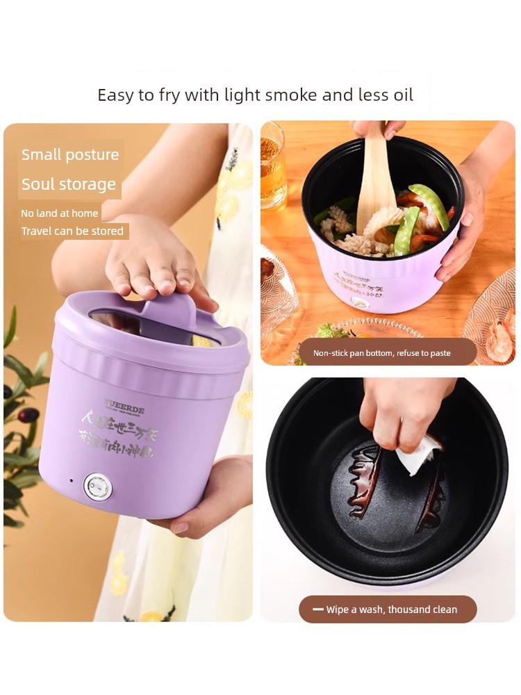 Cute Instant Noodle Pot Mini Style Kitchen Household Electric Pot Fast Food Pot Multi-Functional Cooking Noodles Electric Heat Pan Electric Caldron