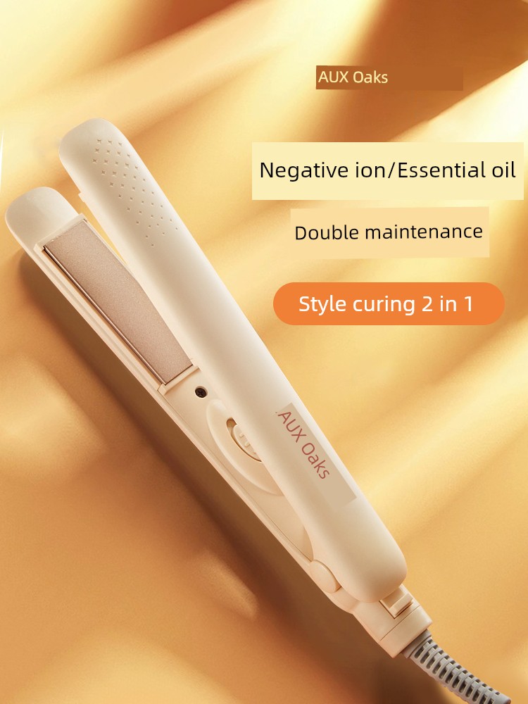 Ox Splint Straight Hair Curls Dual-Use Hair Straighter Negative Ion Hair Care Does Not Hurt Hair Mini Portable Dormitory