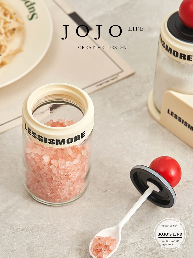 Jojo's L. Pd. Mr. Grocery. Seasoning Seasoning Tank Glass Storage Tank Storage Rack | Hidden
