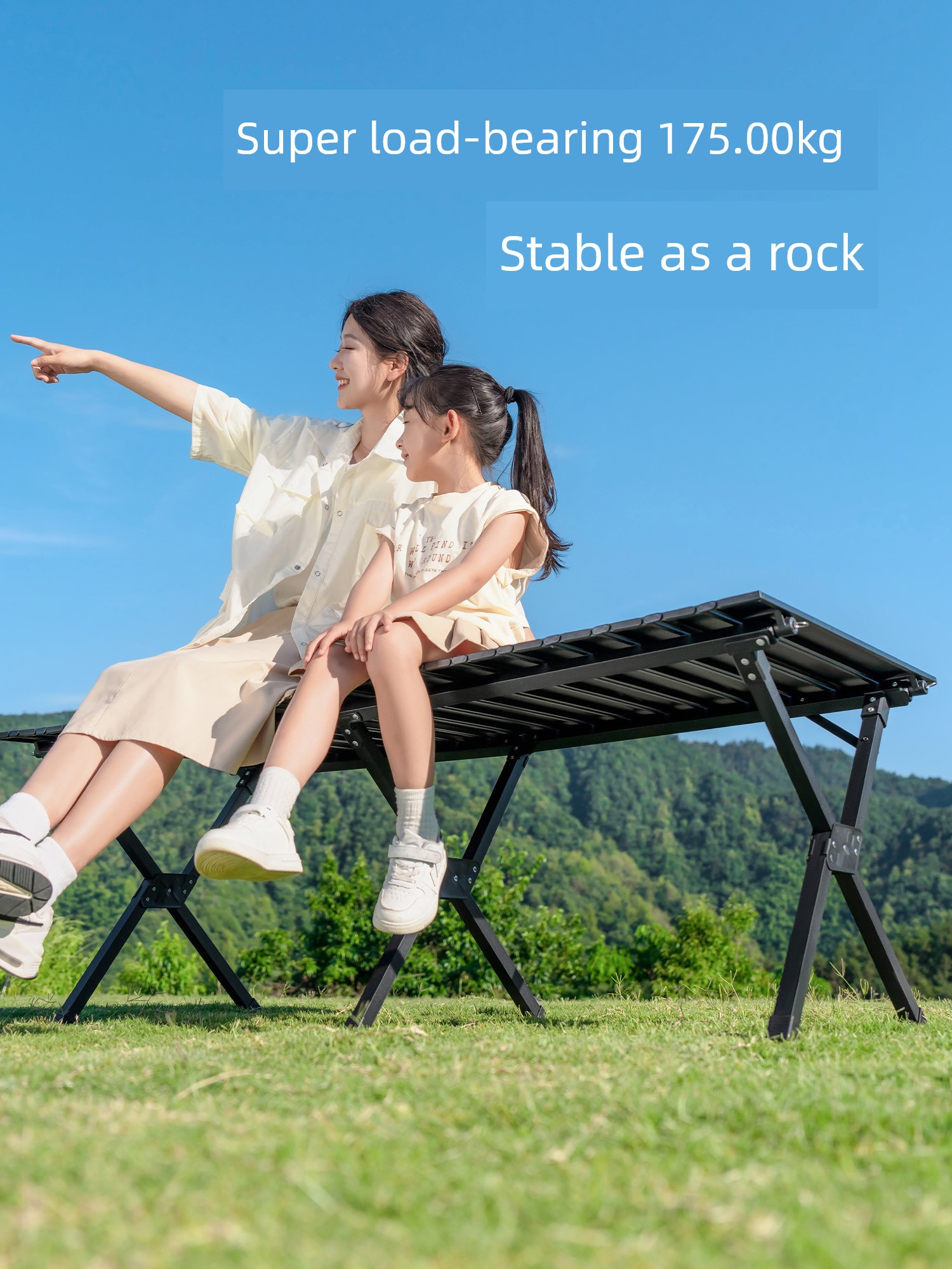 Primitive Man Camping Table and Chair Outdoor Folding Table Egg Roll Table Picnic Table Chair Portable Supplies Equipment Full Set