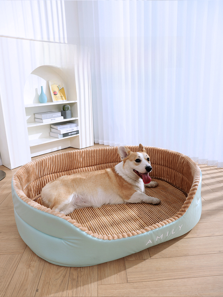 Kennel All Year Round Neutral Small Size Dogs Teddy Summer Dog Mat Sleep Use Corgi Golden Retriever Pet Summer Dog Bed
