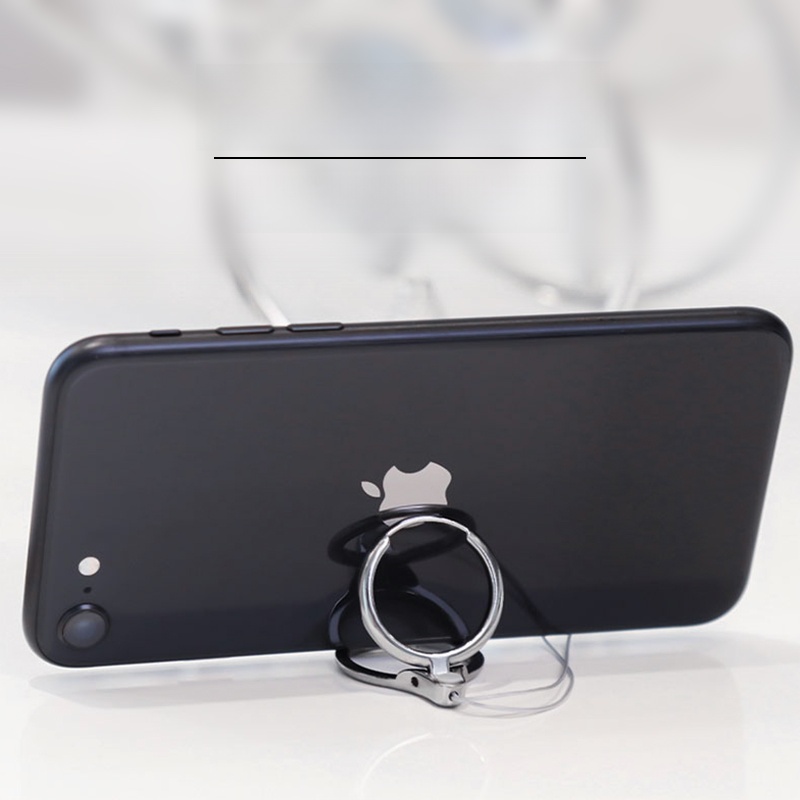 Short Phone Stand Ring Creative Anti-Lost and Anti-Fall Metal Bracket